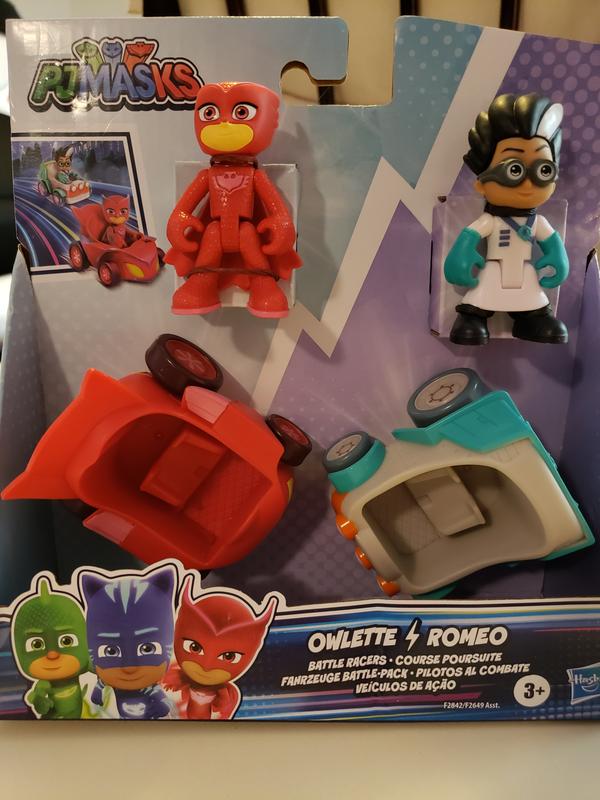 Set of Owlette & Romeo with their cars