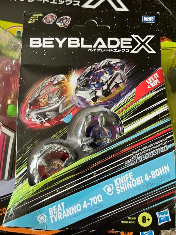 BEYBLADE Trompo Beyblade X Pack Doble Beat Tyranno 4-70Q Y Knife