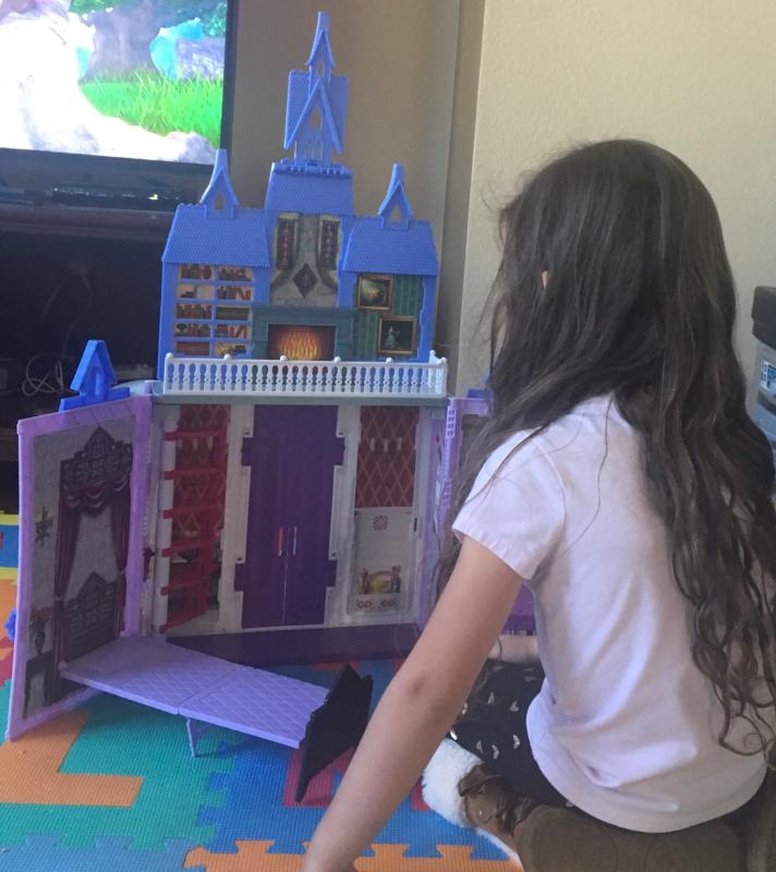 disney frozen fold and go castle