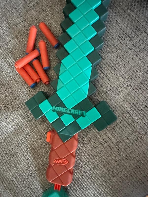 Nerf Minecraft Diamond Sword with 8 Darts