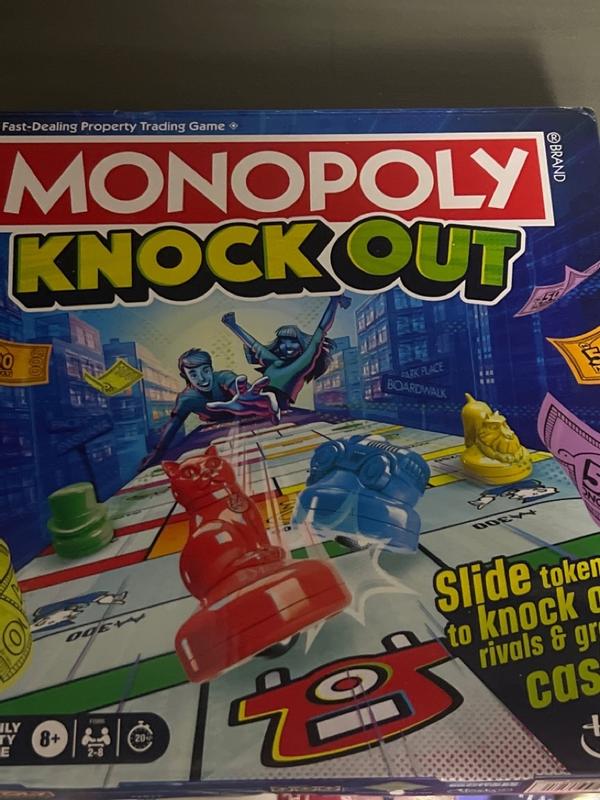 Monopoly Knockout Family Party Game, Quick-Playing Board Games for 
