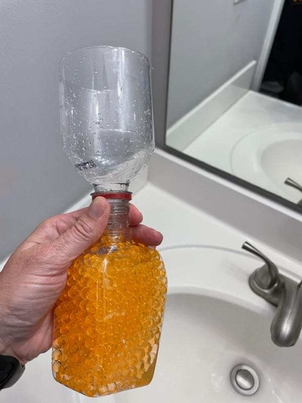 Soda bottle as a funnel