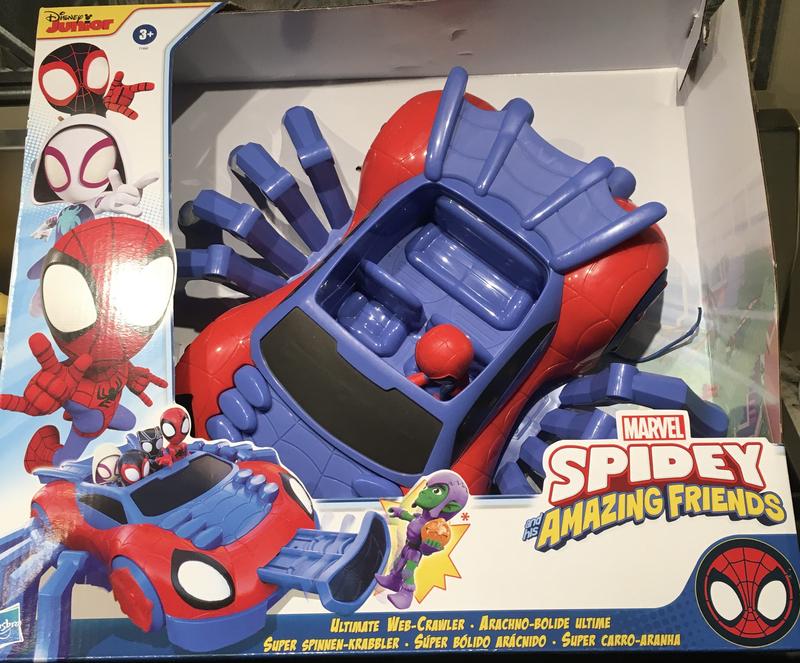 Marvel Spidey and His Amazing Friends Ultimate Web-Crawler, With Spidey  Stunner Feature And 4-Inch Spidey Figure, Ages 3 And Up - Marvel