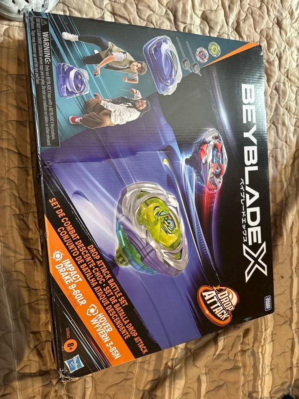 Hasbro Beyblade X Drop Attack Battle Set with Beystadium Arena