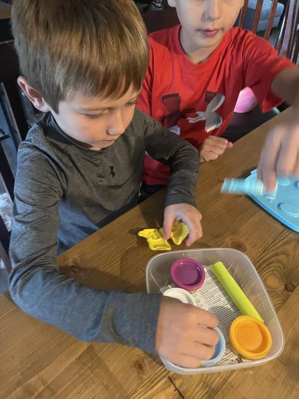 My boys opening it up