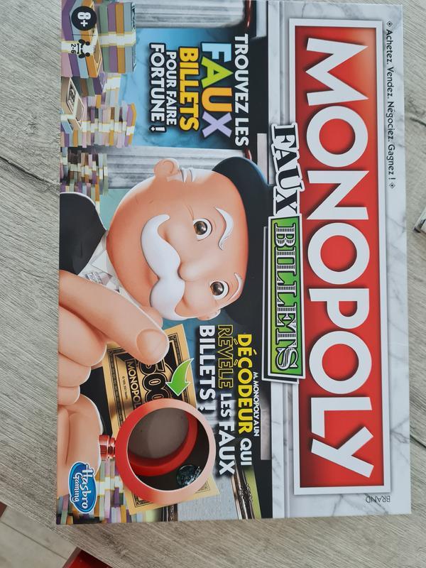 Monopoly Faux billets, jeu de plateau pour la famille et les enfants, à  partir de 8 ans, inclut décodeur de M. Monopoly, jeu pour 2 à 6 joueurs À  partir de 8 ans 