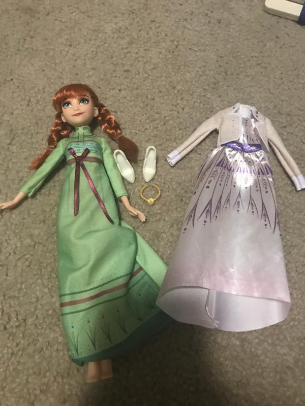 Anna doll and her accessories and extra outfit