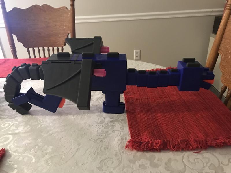Nerf Minecraft Dart Explosif Ender Dragon - Hasbro, Neuf En Boîte, 12 Fléchettes