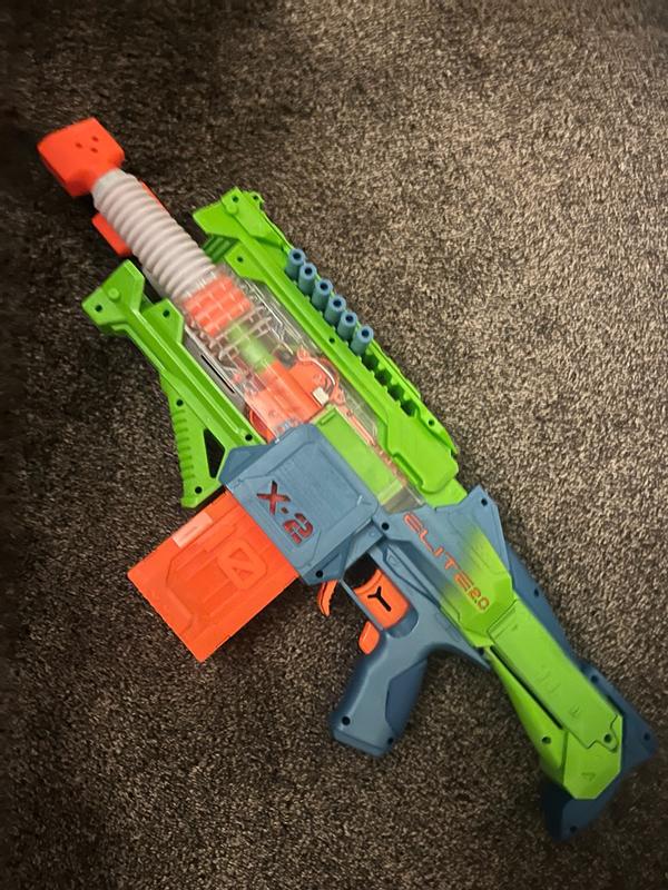 Nerf Elite 2.0 Double Punch Dart Blaster, 50 Nerf Elite