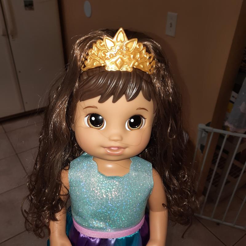 Baby Alive Princess Ellie Grows Up! Doll, 18-Inch Growing Talking Baby Doll  Toy for Kids Ages 3 and Up, Brown Hair - Baby Alive