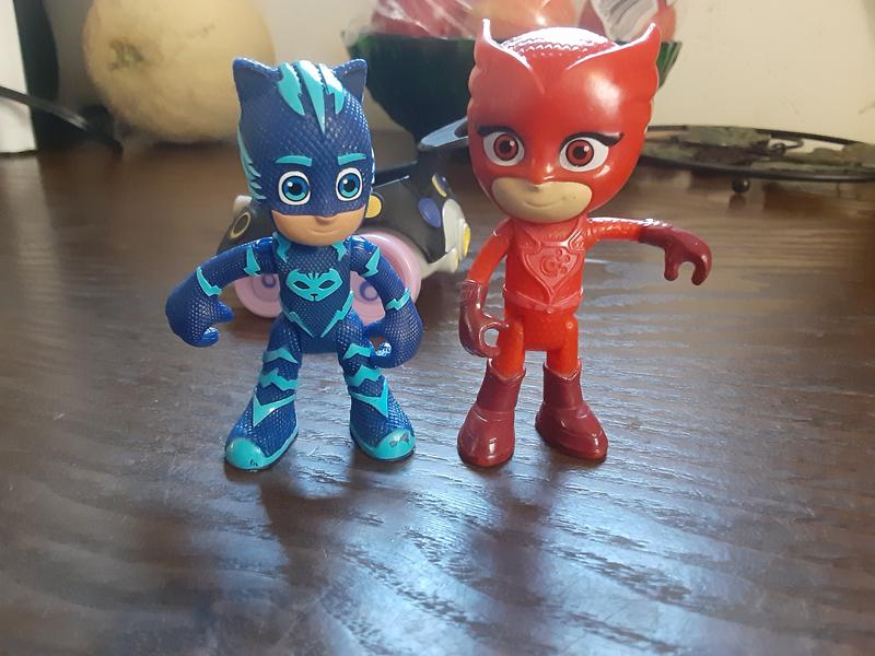 Catboy in this set next to another pj masks figure we have
