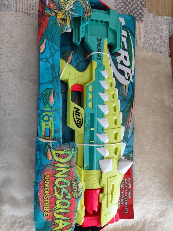 Nerf DinoSquad Armorstrike Dart Blaster, 8-Dart Rotating Drum