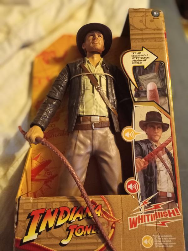 Indiana Jones Whip-Action Indy Indiana Jones Action Figure with Sounds &  Phrases (12”) - Indiana Jones
