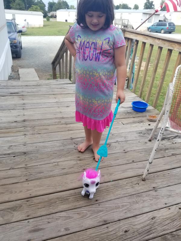 Just a girl and her unicorn