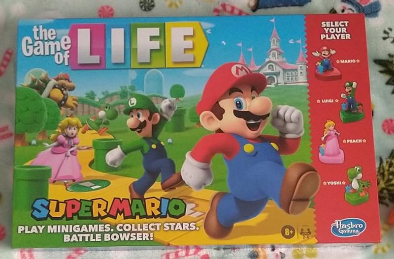  Hasbro Gaming The Game of Life: Super Mario Edition Board Game  for Kids Ages 8 and Up, Play Minigames, Collect Stars, Battle Bowser : Toys  & Games