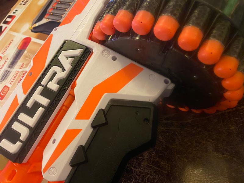 Holds 25 Nerf Ultra Darts