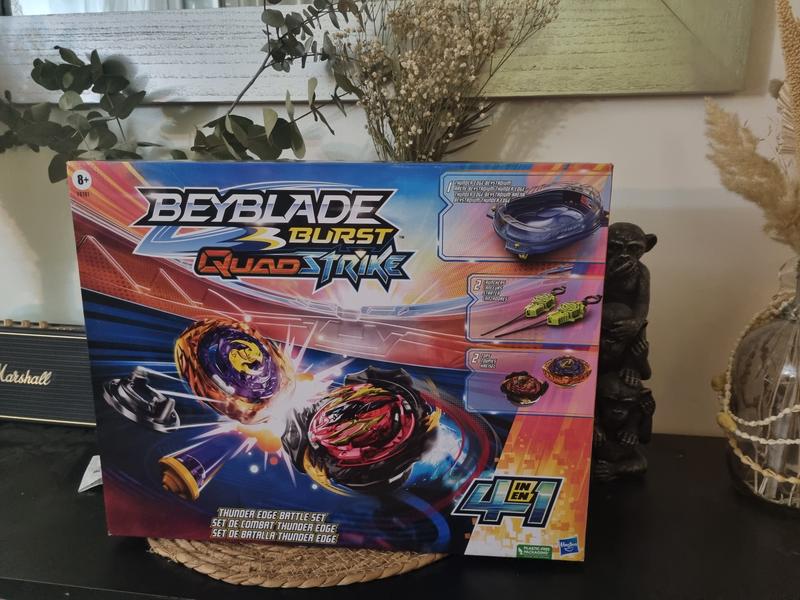 Beyblade Burst QuadStrike Thunder Edge Battling Top Set (2 Count) Kids Toy  for Boys and Girls
