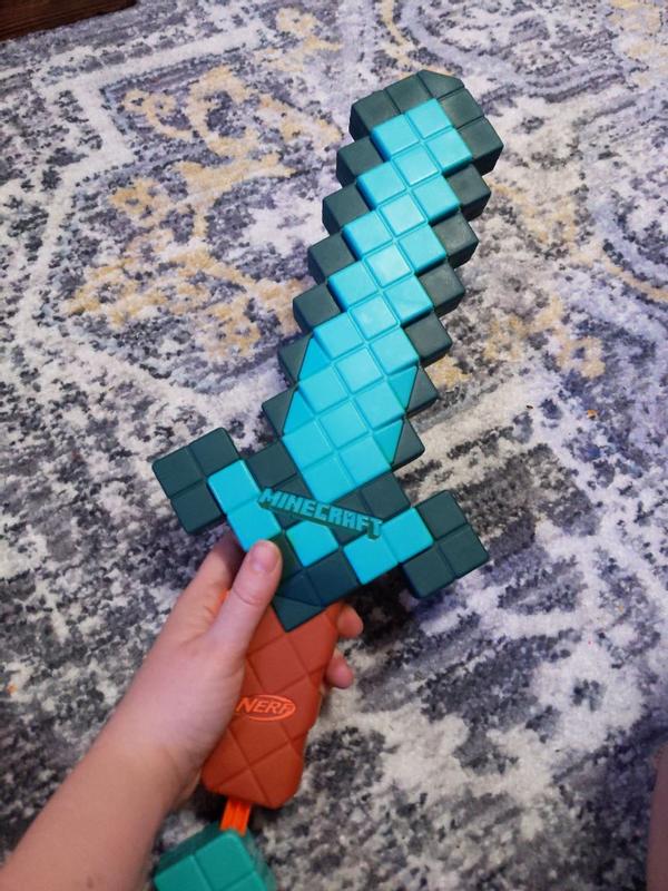 Nerf Minecraft Diamond Sword with 8 Darts