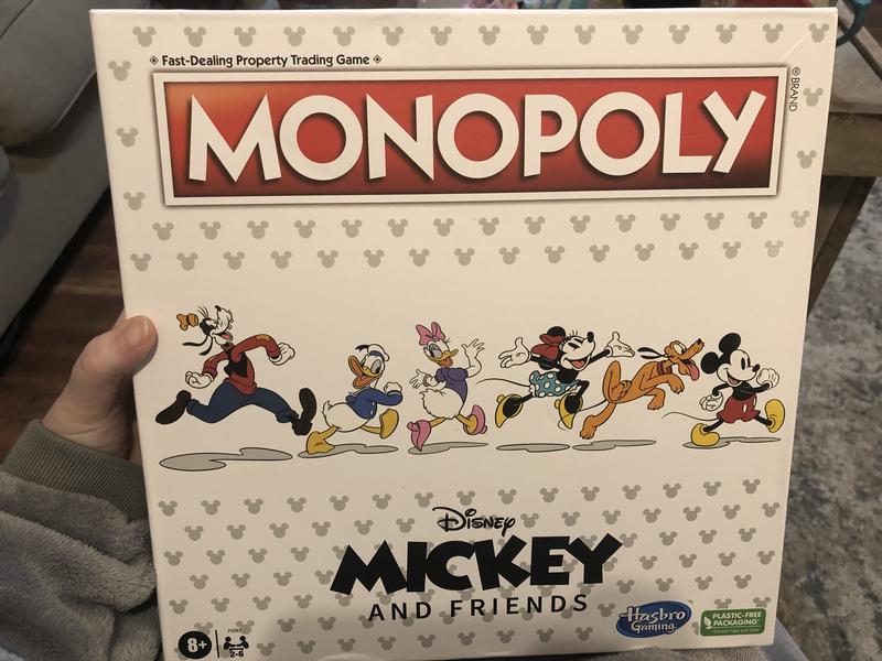 Monopoly Disney Mickey and Friends Edition Board Game for kids and Family  Ages 8 and Up