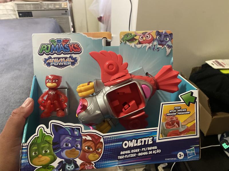 PJ Masks Animal Power Owlette Animal Rider Deluxe Vehicle Preschool Toy,  Includes Owlette Action Figure, Ages 3 and Up - PJ Masks