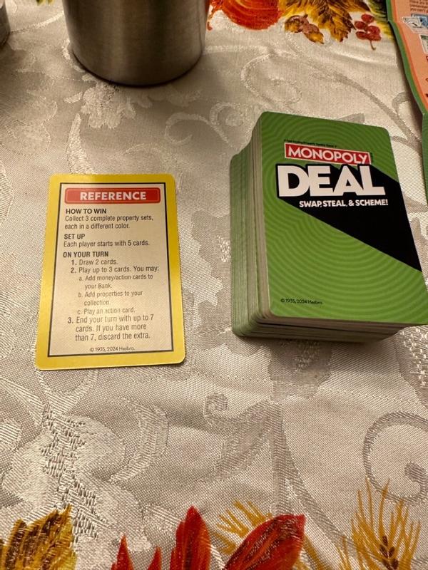 Monopoly Deal Card Game, Quick-Playing Family Card Game for 2-5 Players,  Ages 8+ - Monopoly