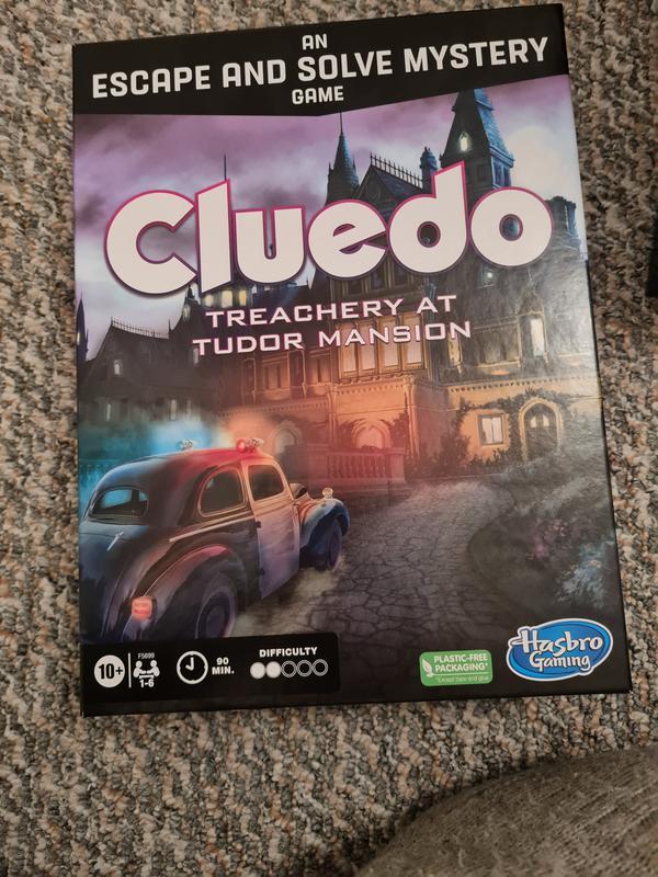 Clue Treachery at Tudor Mansion, An Escape & Solve Mystery Game,  Cooperative Family Board Game, Mystery Games for Ages 10+, 1- 6 Players -  Hasbro Games