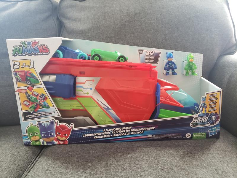 PJ Masks veicolo e lanciatore PJ Seeker 2 in 1 con personaggi