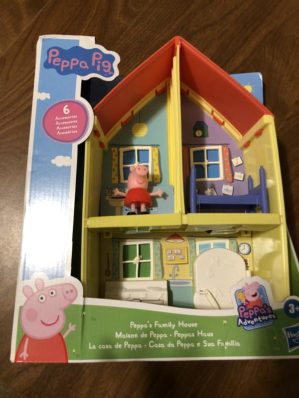  Peppa Pig Toys Peppa's Family Home Combo , House Playset with 4  Figures and Car , Preschool Toys for 3 Year Old Girls and Boys and Up :  Toys & Games