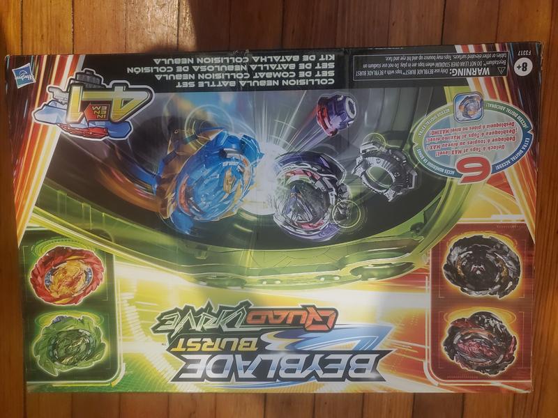 Beyblade Burst Quaddrive Collision Nebula Beyblade Stadium Battle