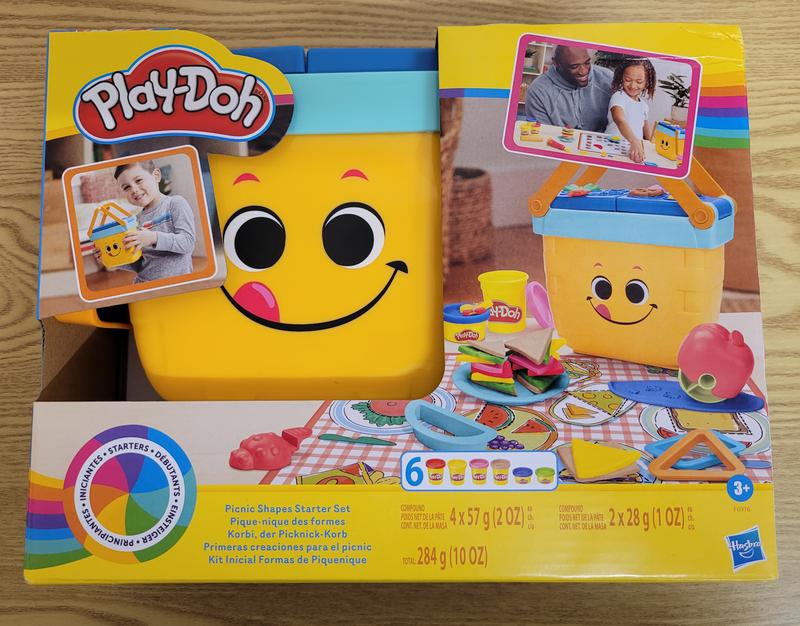 Play-Doh Picnic Shapes Starter Set, 12 Tools and 6 Cans, Preschool Toys -  Play-Doh