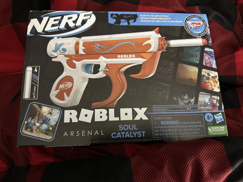 Nerf Roblox Arsenal: Soul Catalyst Dart Blaster With Code to