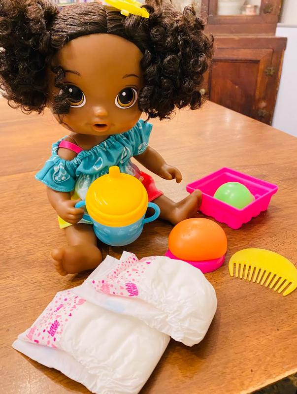 Baby Alive Fruity Sips Doll, Lime, Pretend Juicer Baby Doll Set, Kids 3 and  Up, Black Hair - Baby Alive