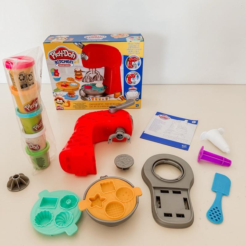 Play-Doh Kitchen Creations, Robot pâtissier, jouet de pâte à modeler avec  accessoires de cuisine factices