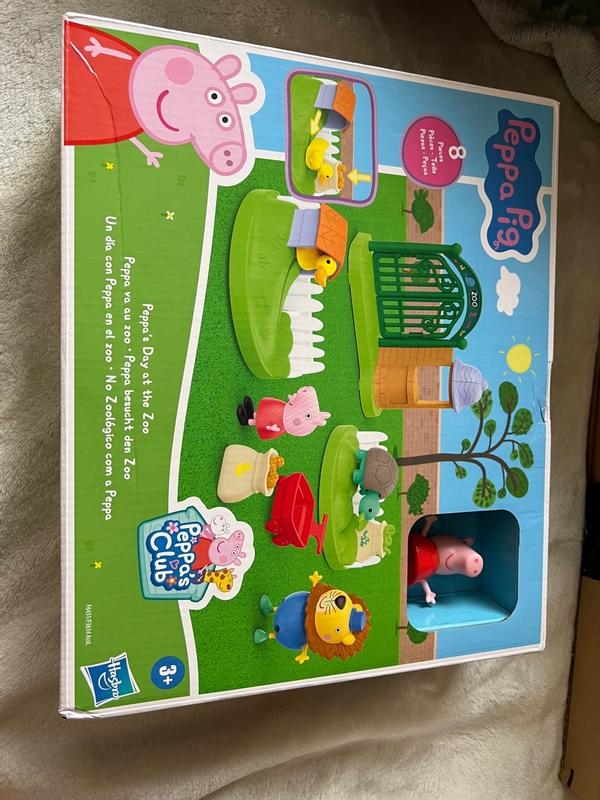 Peppa Pig Toys Peppa's Day at The Zoo Playset, 2 Figures and 6 Themed  Accessories, 3-Inch Scale Preschool Toy for Kids Ages 3 and Up