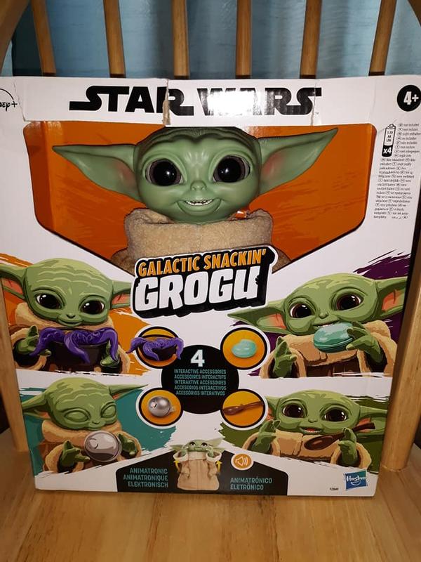 Star Wars Galactic Snackin' Grogu 9.25-Inch-Tall Animatronic Toy, Over 40  Sound and Motion Combinations, Ages 4 and Up - Star Wars