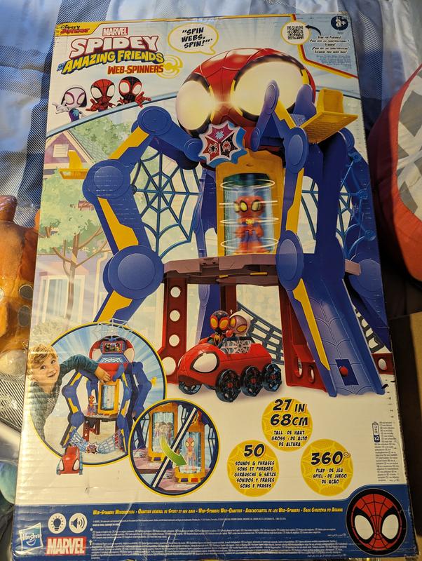 Marvel Spidey and His Amazing Friends Web-Spinners Web-Quarters Kids  Playset with Multiple Features - Marvel