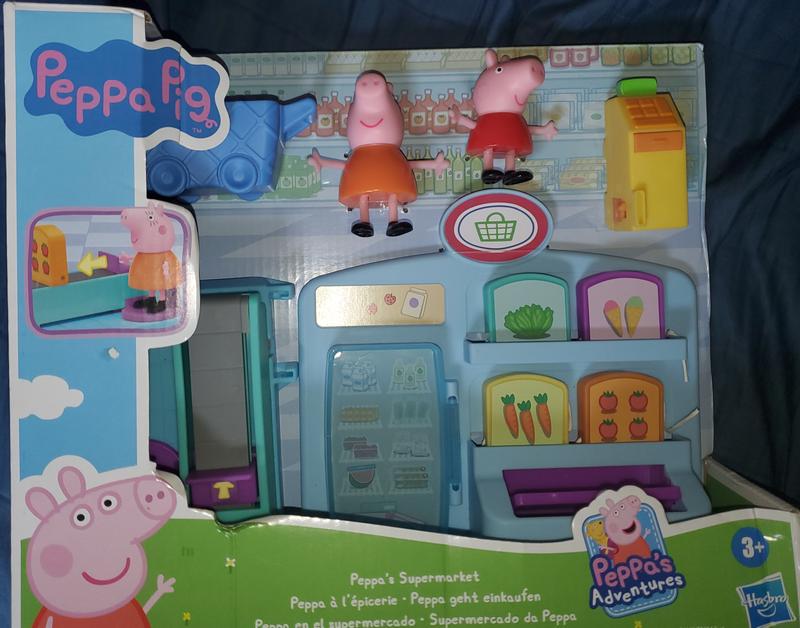 Peppa Pig Peppa's Adventures Peppa's Supermarket Playset Preschool Toy: 2  Figures, 8 Accessories; for Ages 3 and Up - Peppa Pig