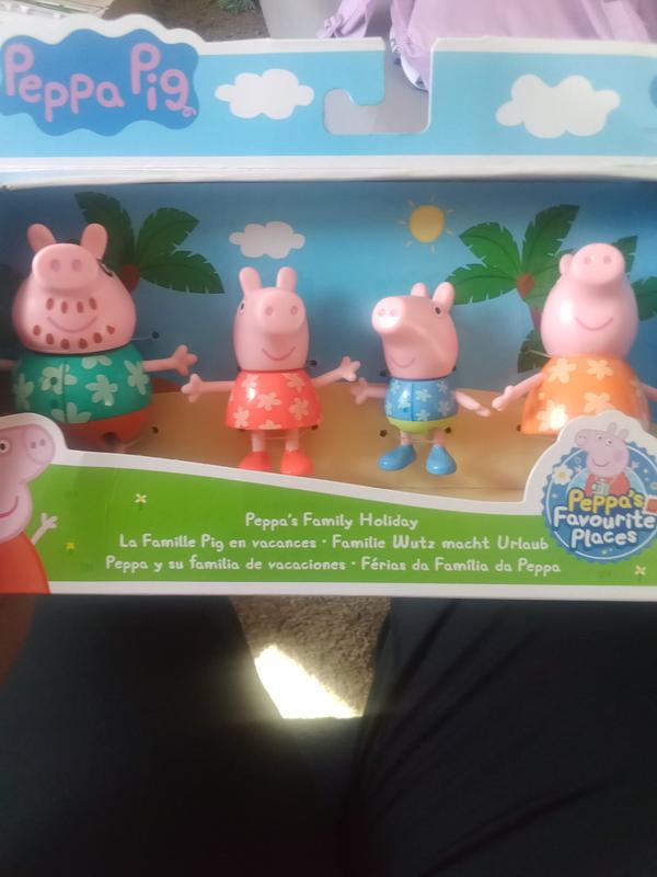 La famille Pig en vacances figurine peppa pig jouet - Peppa Pig | Beebs