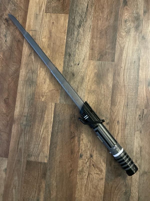 Star Wars Lightsaber Forge Darksaber Electronic Extendable Black Lightsaber  Toy, Customizable Roleplay Toy - Star Wars