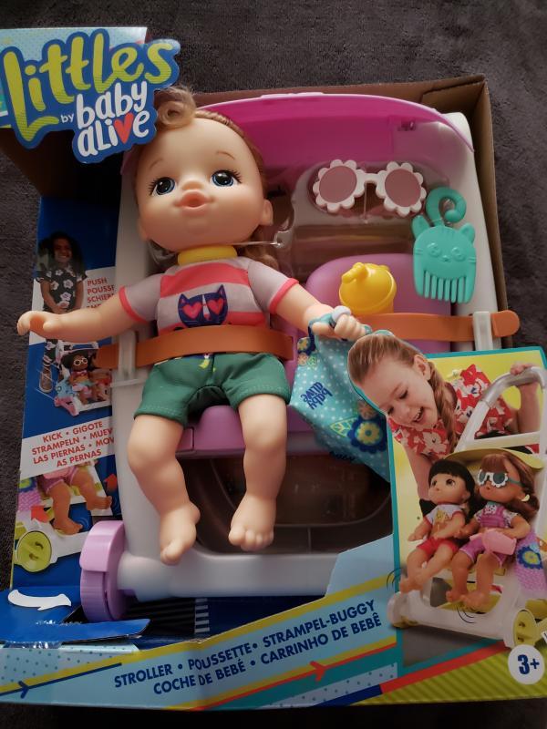 Hasbro Littles By Baby Alive Blonde Baby Doll With Push N Kick Stroller 1 Ct Fred Meyer