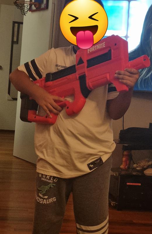 Nerf Fortnite Compact SMG Motorized Dart Blaster, Ultra Red