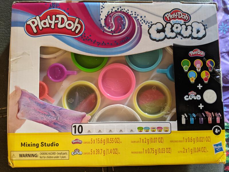 Play-Doh Mixing Studio Kit with 5 Super Cloud and 5 Scented Modeling  Compound Cans, Fun Mix-ins, Non-Toxic - Play-Doh