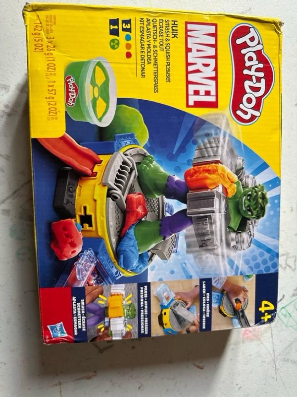 Play Doh Marvel Hulk Smash Squish Playset with Hulk Action Figure Ages 4 Play Doh