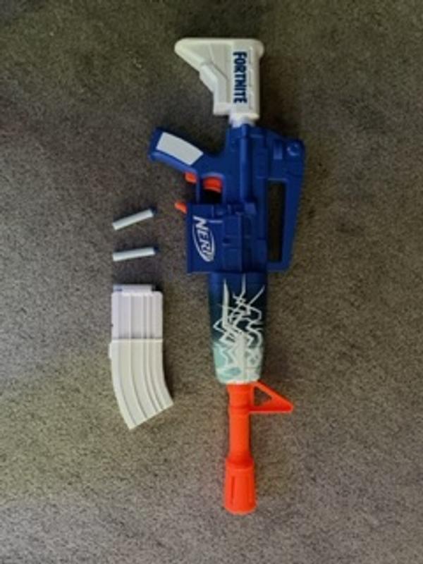 Nerf Fortnite Toy Gun Blue Shock Dart Blaster at NEW IN BOX!