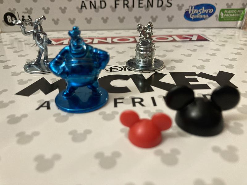 Monopoly Disney Mickey and Friends Edition Board Game for kids and Family  Ages 8 and Up 