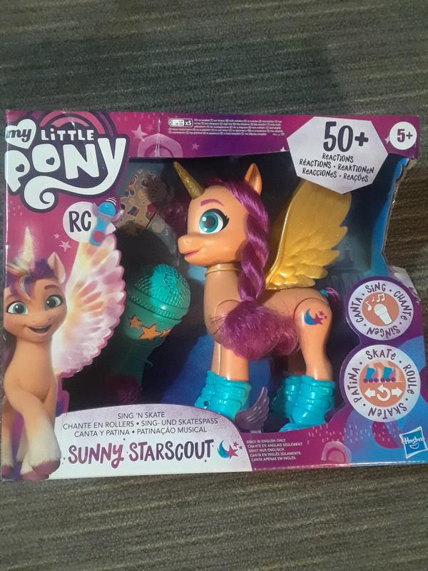 My Little Pony: A New Generation Movie Sing 'N Skate Sunny Starscout -  9-Inch Remote Control Toy, 50 Reactions, Lights and Music - My Little Pony