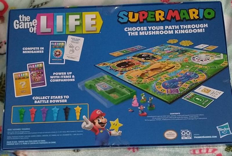 The Game of Life: Super Mario Edition Board Game for Kids Ages 8