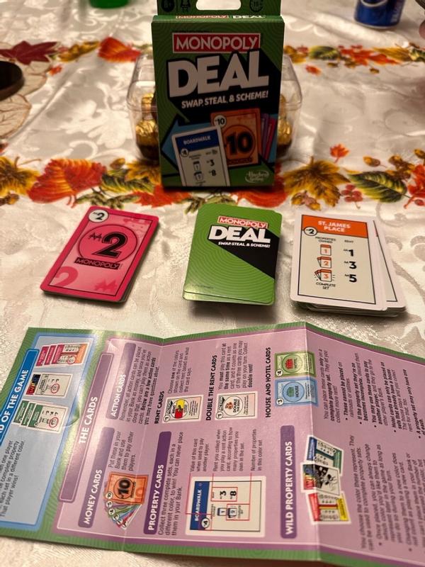 Monopoly Deal Card Game, Quick-Playing Family Card Game for 2-5 Players,  Ages 8+ - Monopoly