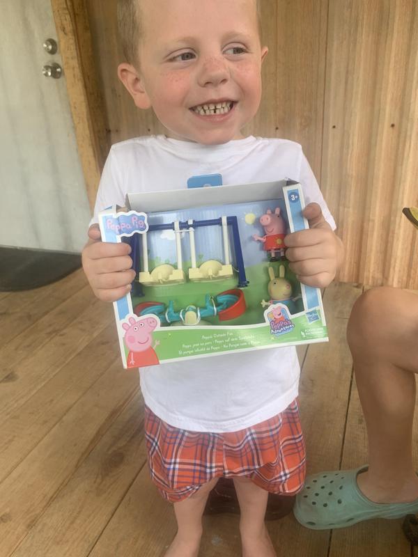 He loves his new toy