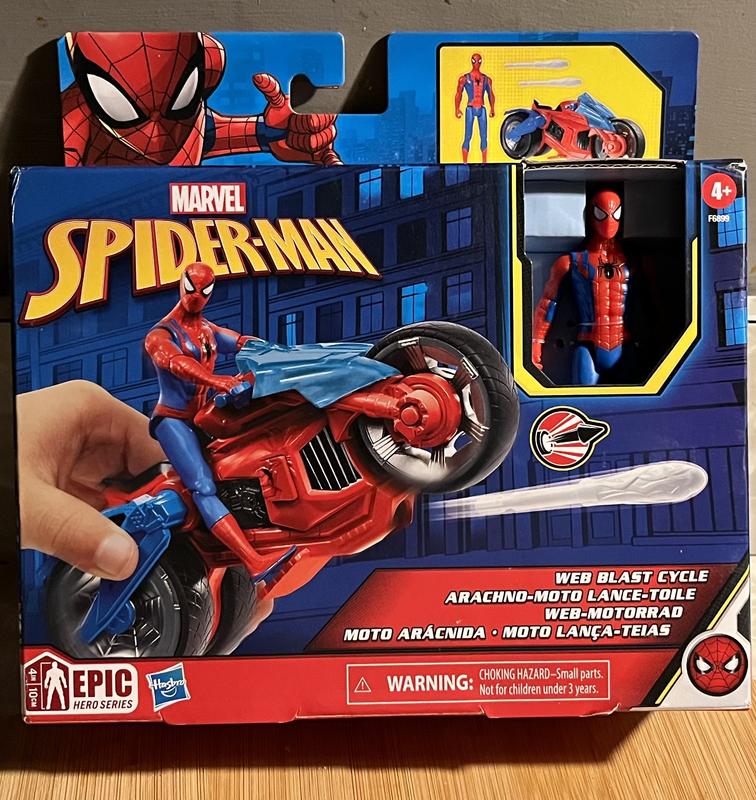 Arachno-moto lance-toile et figurine Spiderman - Marvel Hasbro : King  Jouet, Figurines Hasbro - Jeux d'imitation & Mondes imaginaires